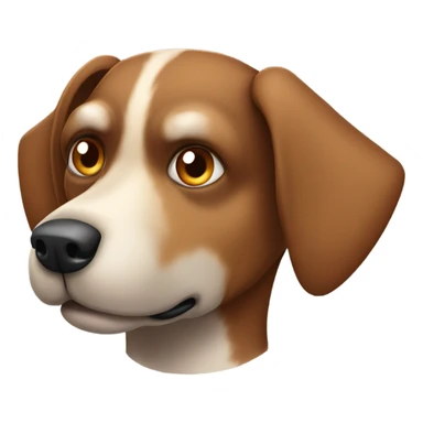 brown mongrel sticker