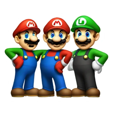 Mario & Luigi sticker