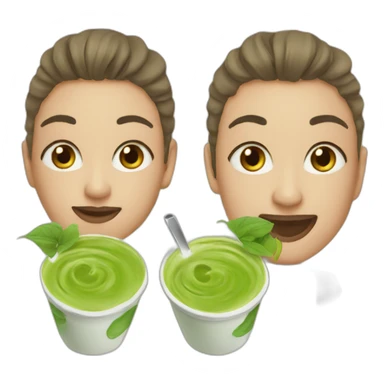 matcha latte blogger sticker