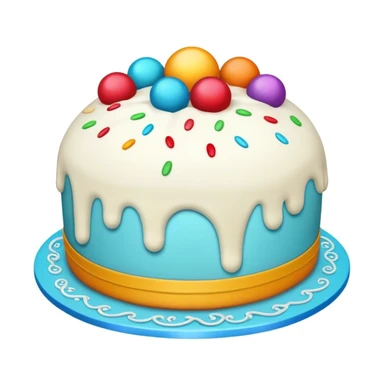 a spherical cake sticker