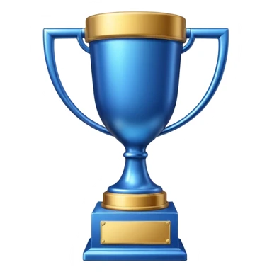 leaderboard trophy- blue sticker