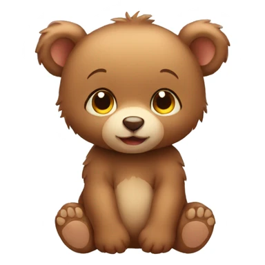 cute baby bear sticker