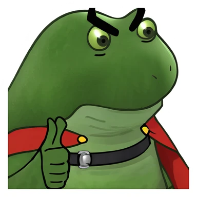 devil smirking and pointing  sticker