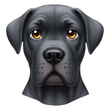 Cane corso with white paw sticker