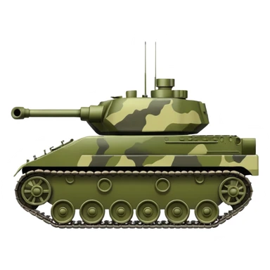 Military tank sticker