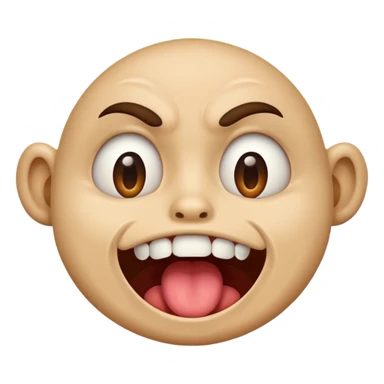 Uma junção destes dois emojis 🤪🤤 sticker