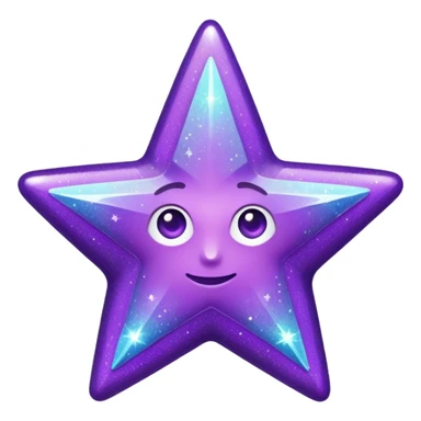 Purple Glitter Symbol of Manager sticker