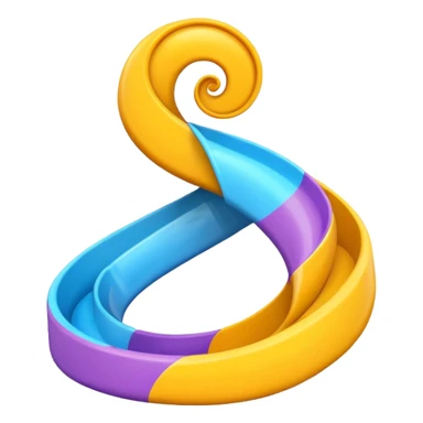 swirly slide sticker