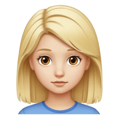 Generale girl teenager in blonde hair  sticker