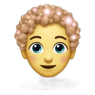 coeur avec des paillettes sticker