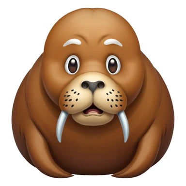 Scared walrus sticker