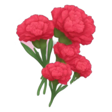 bouquet of carnations sticker