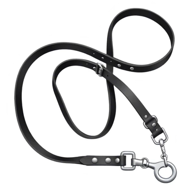 Black collar with leash sticker