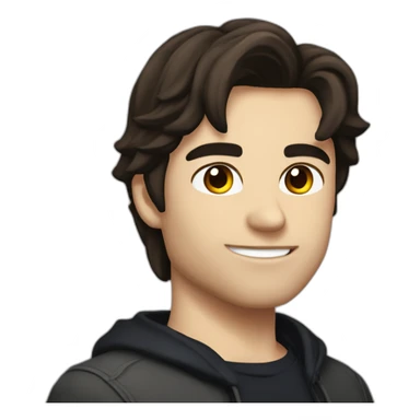 damon salvatore amoureux sticker