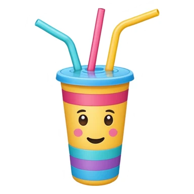 make a cute straw sticker