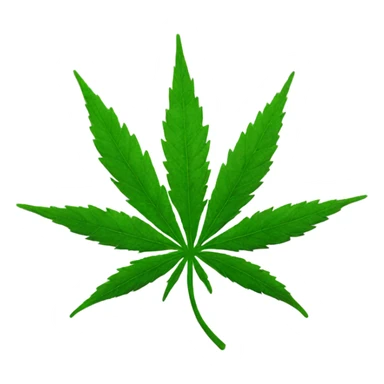 Weed leaf sticker