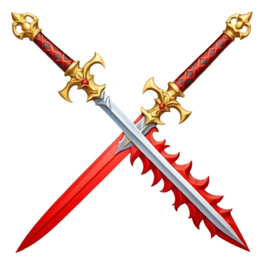 Beautiful royal looking but fiery dagger sticker