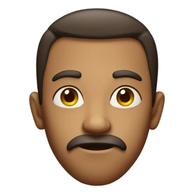 Serious face sticker