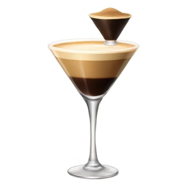 Espresso martini in tall glass sticker
