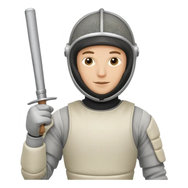 fencing sportsman sticker