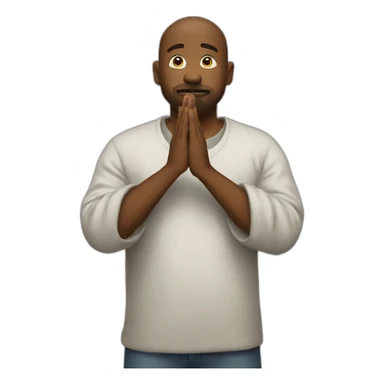 asking for money while praying sticker