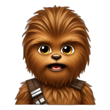 Chewbacca baby sticker