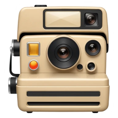 Instant film camera sticker