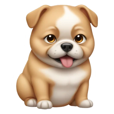 Fat baby dog sticker