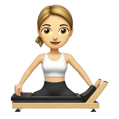 Mujer pilates reformer sticker