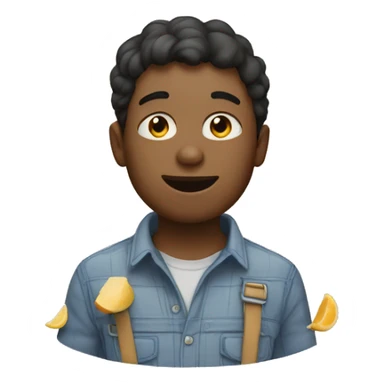 Garçons qui mange  sticker