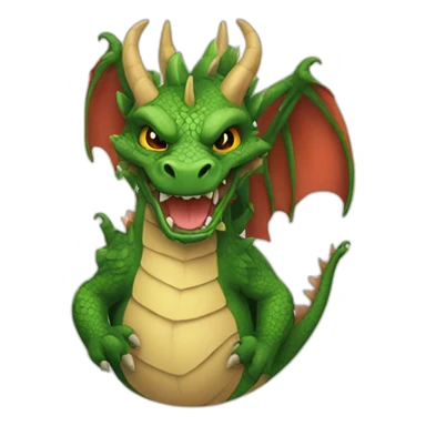 Dragon with tattoos sticker