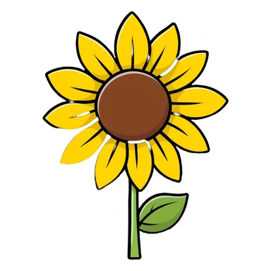 A sunflower  sticker