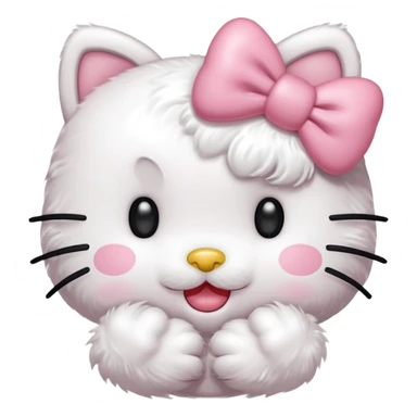 Hello kitty qui fait un bisous sticker