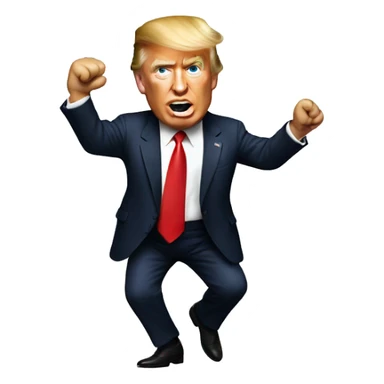 Donald Trump dancing sticker