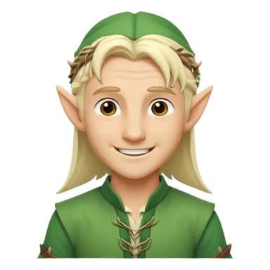 elf male legolas summer wibe sticker