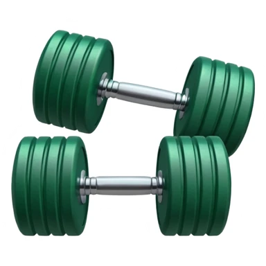 "Green dumbbell" sticker