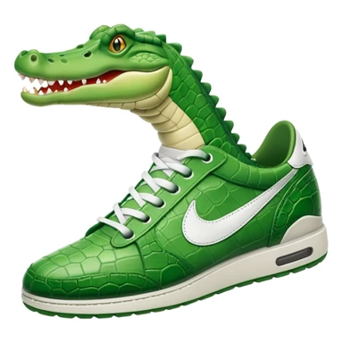 Cocodrilo con zapatillas Nike sticker
