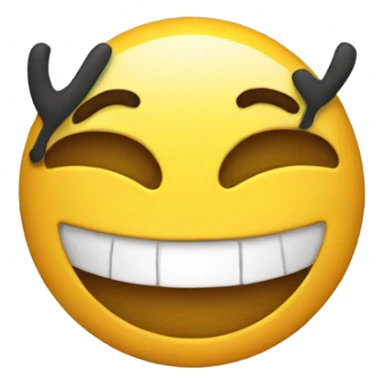 a happy emoji with the transparency of a heart eyes emoji behind it sticker