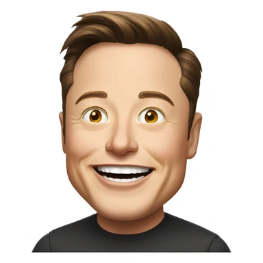 happy elon musk sticker
