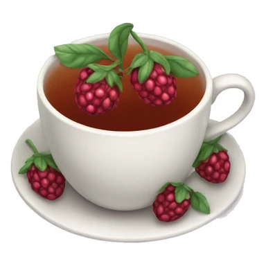 Berry tea sticker