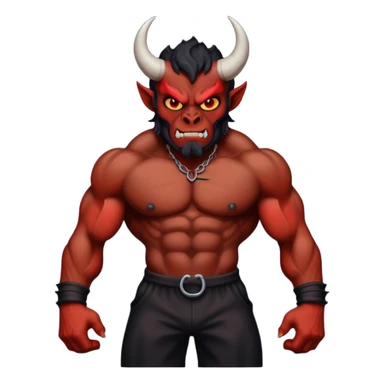 Black demon sticker