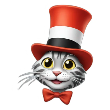 The cat in the hat sticker