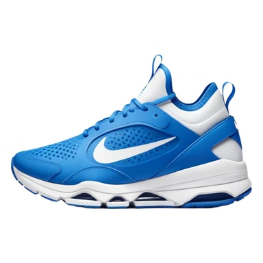 Tiburon con zapatos nike Azules  sticker