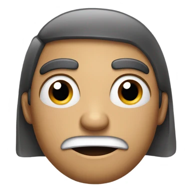 emoji with raised eyebrow sticker