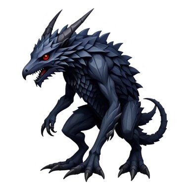 Edgy complex aesthetic-scenery-Fakémon-creature (full body) sticker
