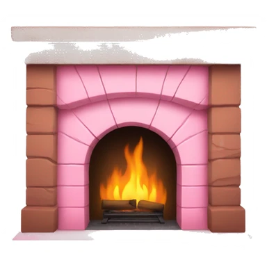Winter Pink FirePlace sticker