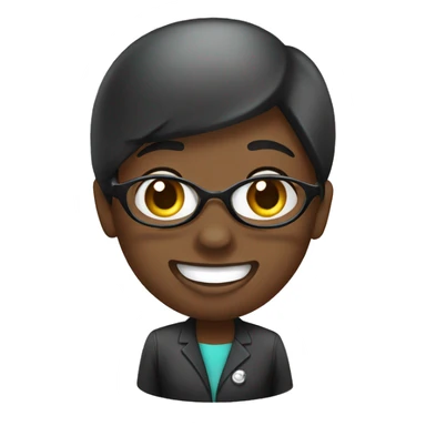 Black dental hygienist sticker