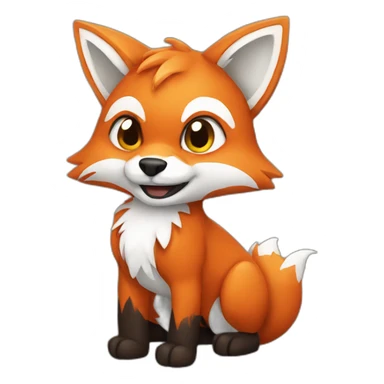 Fox wearing a Stitch costume sticker