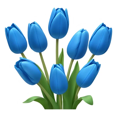 Blue tulips sticker