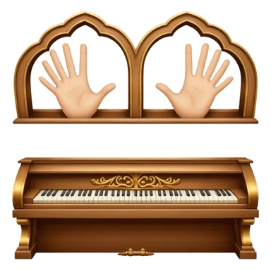 Hands inside Virginal  sticker